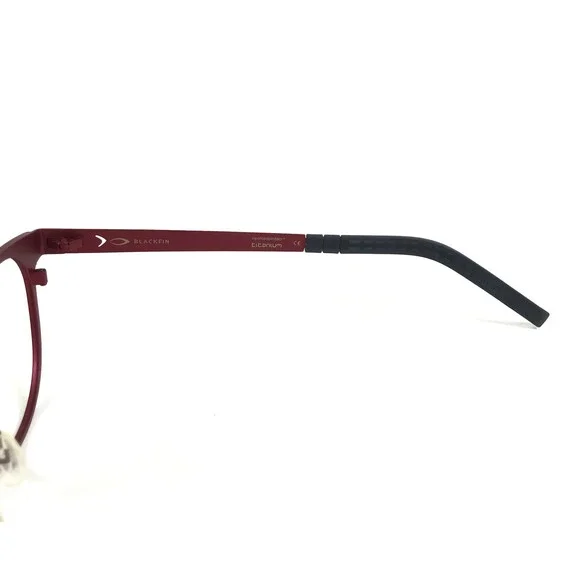 Blackfin Eyeglasses Frames BF743 WATERHOUSE COL.581 Red Gray Round 48-20-145